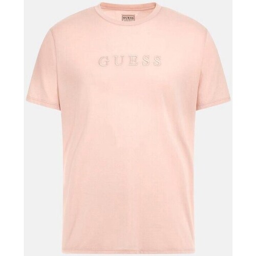 Abbigliamento Uomo T-shirt maniche corte Guess M2BP47 K7HD0 Rosa
