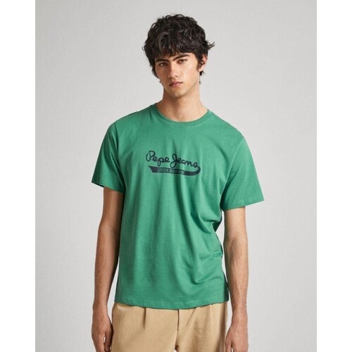 Abbigliamento Uomo T-shirt maniche corte Pepe jeans PM509390 CLAUDE Verde