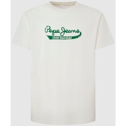 Abbigliamento Uomo T-shirt maniche corte Pepe jeans PM509390 CLAUDE Bianco