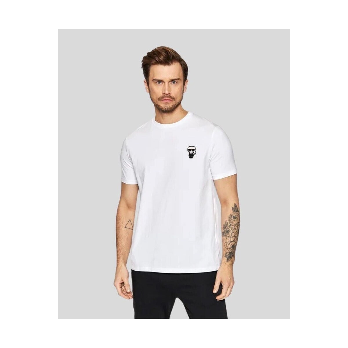 Abbigliamento Uomo T-shirt maniche corte Karl Lagerfeld 755027 500221 Bianco