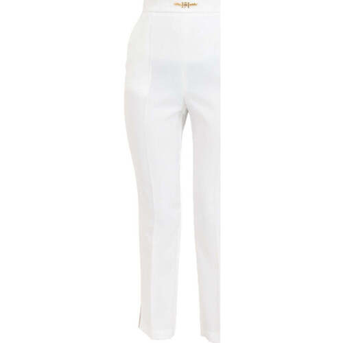 Abbigliamento Donna Pantaloni Elisabetta Franchi Pantalone Donna  PA02341E2 360 Avorio Bianco