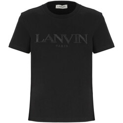 Abbigliamento Donna T-shirt maniche corte Lanvin T-SHIRT REGULAR RICAMATA Nero