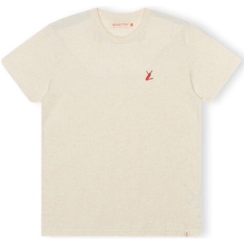 Image of T-shirt & Polo Revolution T-Shirt Regular 1343 SUR - Off-White/Melange