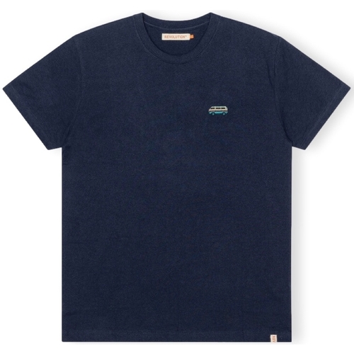 Abbigliamento Uomo T-shirt & Polo Revolution T-Shirt Regular 1342 BUS - Navy/Melange Blu