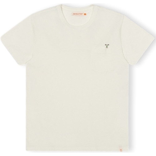 Abbigliamento Uomo T-shirt & Polo Revolution T-Shirt Regular 1341 WEI - Off-White Bianco