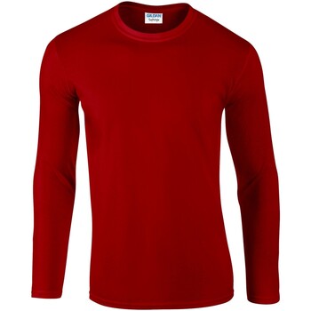 Abbigliamento T-shirts a maniche lunghe Gildan Softstyle Rosso