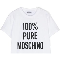 Abbigliamento Bambino T-shirts a maniche lunghe Moschino HNM04KLAA01 Bianco
