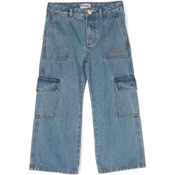Abbigliamento Bambina Jeans dritti Moschino HDP05PL0E20 Blu