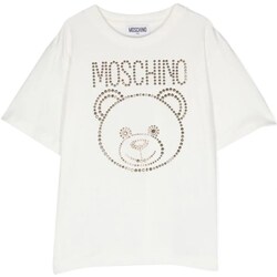 Abbigliamento Bambina T-shirt maniche corte Moschino HBM060LBA10 Bianco