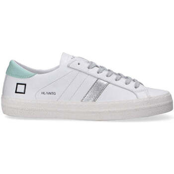 Scarpe Donna Sneakers basse Date D.A.T.E. sneaker Hill Low vintage calf whitwe mint Bianco
