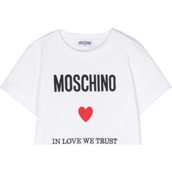Abbigliamento Bambino T-shirts a maniche lunghe Moschino HOM04KLAA22 Bianco