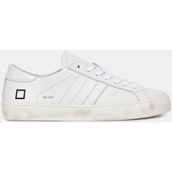 Scarpe Uomo Sneakers Date M997-HL-CA-WH - HILL LOW CALF-WHITE Bianco