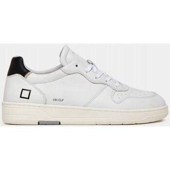 Scarpe Uomo Sneakers Date M997-CR-CA-WB - COURT CALF-WHITE BLACK Bianco