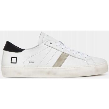 Scarpe Uomo Sneakers Date M997-HL-CA-WB - HILL LOW CALF-WHITE BLACK Bianco