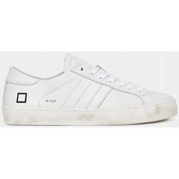 Scarpe Uomo Sneakers Date M997-HL-CA-WH - HILL LOW CALF-WHITE Bianco