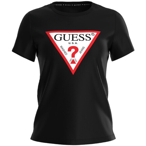 Abbigliamento Donna T-shirt & Polo Guess W1YI1B I3Z14 Nero