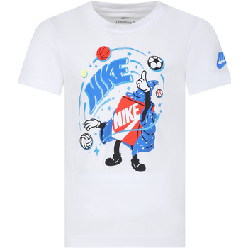 Abbigliamento Bambino T-shirt maniche corte Nike 86L871 001 Bianco