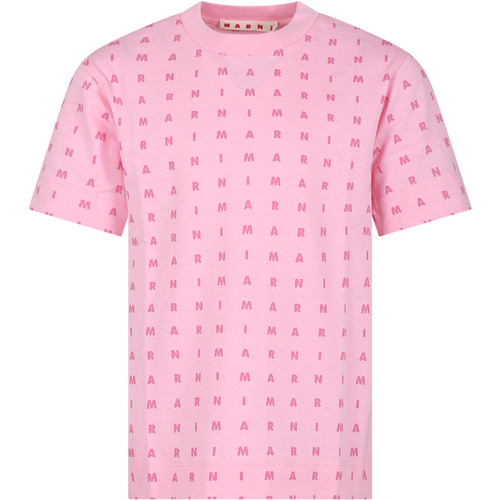 Abbigliamento Bambina T-shirt maniche corte Marni M01095 M00S5 MT169U 0M340 Rosa