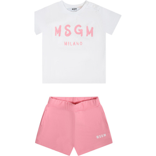 Abbigliamento Bambina Completi Msgm Kids S4MSNBTR320 001/18 Rosa