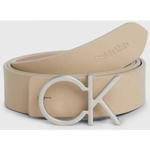 Accessori Donna Cinture Calvin Klein Jeans Cintura reversibile  donna con logo ck Beige