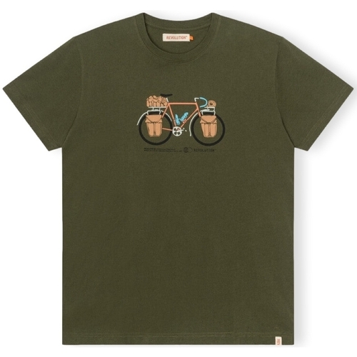 Abbigliamento Uomo T-shirt & Polo Revolution T-Shirt Regular 1344 PAC - Army Verde
