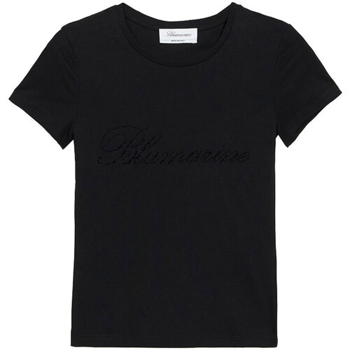 Abbigliamento Donna T-shirt maniche corte Blumarine T-SHIRT CON LOGO Nero