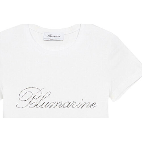 Abbigliamento Donna T-shirt maniche corte Blumarine T-SHIRT CON LOGO Bianco
