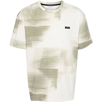 Image of T-shirt Calvin Klein Jeans DIFFUSED GRID AOP T-SHIRT