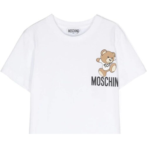 Abbigliamento Bambino T-shirts a maniche lunghe Moschino HUM04KLAA02 Bianco
