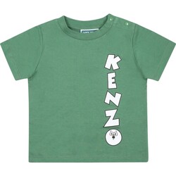 Abbigliamento Bambino T-shirt maniche corte Kenzo K60166 66F Verde