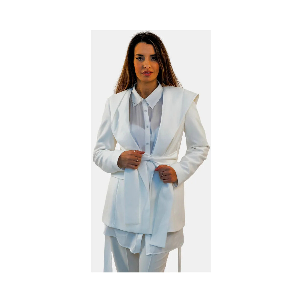 Abbigliamento Donna Giubbotti Fracomina FR24SJ3002W42901 Bianco