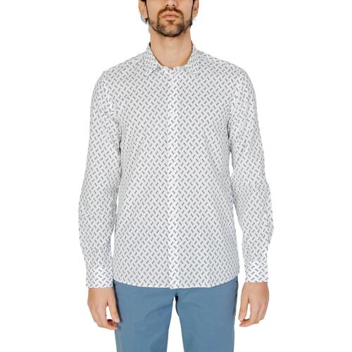 Abbigliamento Uomo Camicie maniche lunghe Antony Morato MMSL00614-FA430604 Bianco
