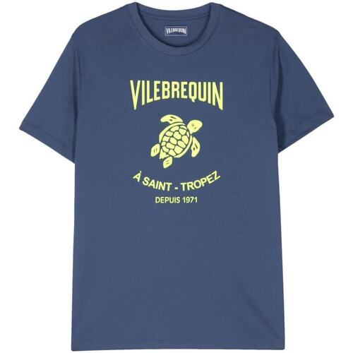 Abbigliamento Uomo T-shirt maniche corte Vilebrequin T-SHIRT T/P WASHED Blu