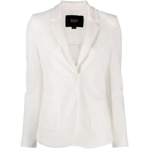 Abbigliamento Donna Giacche / Blazer Seventy Venezia GIACCA Bianco