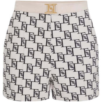 Abbigliamento Donna Shorts / Bermuda Elisabetta Franchi Pantaloncino Donna  SHS0141E2 E84 Avorio Bianco