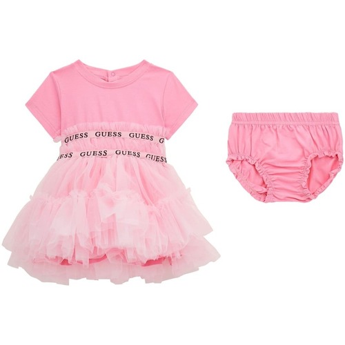 Abbigliamento Bambina Abiti corti Guess Set abito e mutandine A4RK11K6YW0 Rosa
