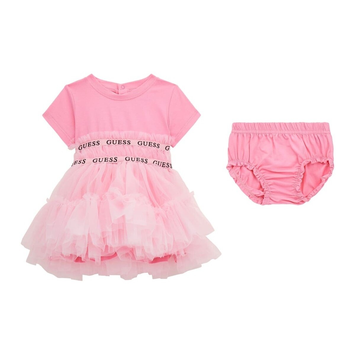 Abbigliamento Bambina Abiti corti Guess Set abito e mutandine A4RK11K6YW0 Rosa