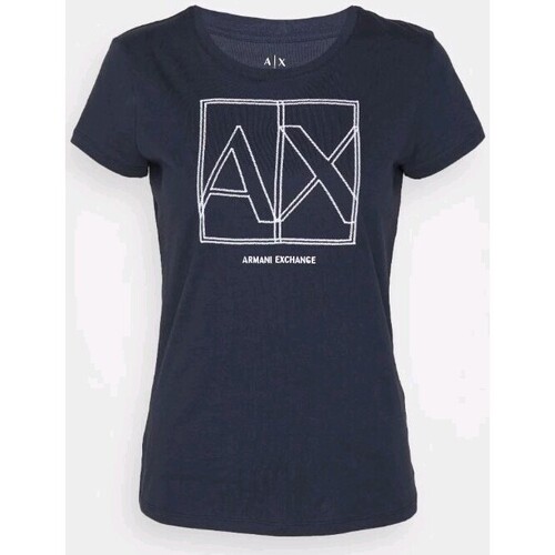 Abbigliamento Donna Top / T-shirt senza maniche EAX 3DYT38 YJ8QZ Blu