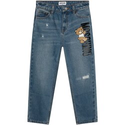 Abbigliamento Bambino Jeans dritti Moschino HUP07FL0E20 Blu