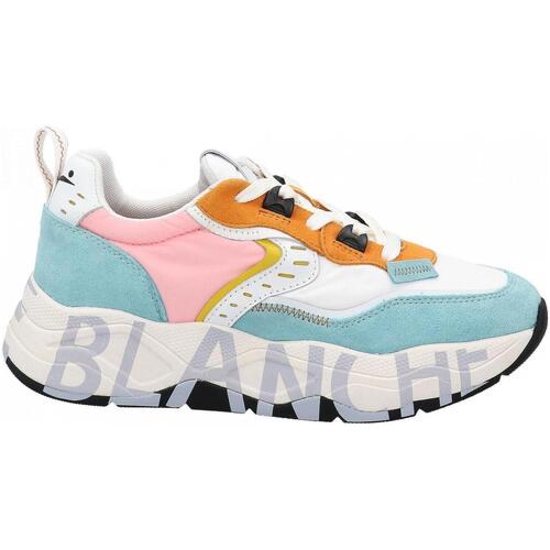 Scarpe Donna Sneakers Voile Blanche CLUB105 Multicolore
