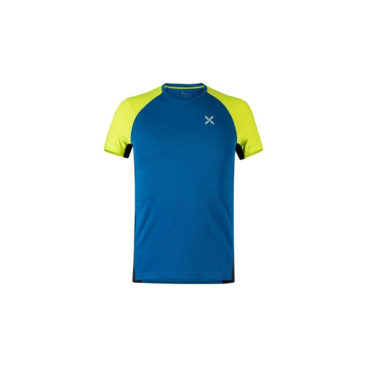 Abbigliamento Uomo T-shirt maniche corte Montura T-shirt Join Uomo Deep Blue/Verde Lime Blu