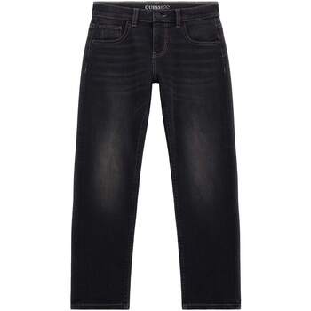 Abbigliamento Bambino Jeans Guess Pantaloni jeans cotone stretch. L4RA03D4KC0 Nero
