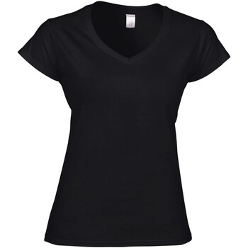 Abbigliamento Donna T-shirts a maniche lunghe Gildan GD78 Nero