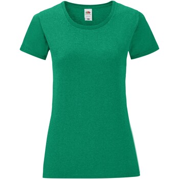 Abbigliamento Donna T-shirts a maniche lunghe Fruit Of The Loom  Verde