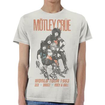 Abbigliamento T-shirts a maniche lunghe Motley Crue World Tour Bianco