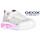 Scarpe Bambina Sneakers basse Geox ASSISTER JUNIOR MINNIE SPORT CON LUCE J45E9D Bianco