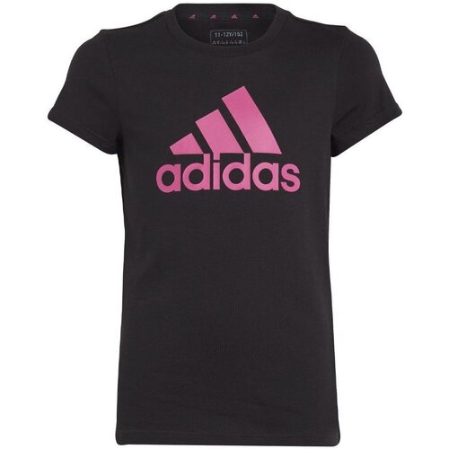 Abbigliamento Unisex bambino T-shirt maniche corte adidas Originals T-Shirt Bambina Essentials con Logo Nero