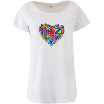 Abbigliamento Donna T-shirt & Polo Yes Zee T223 TL00 Bianco