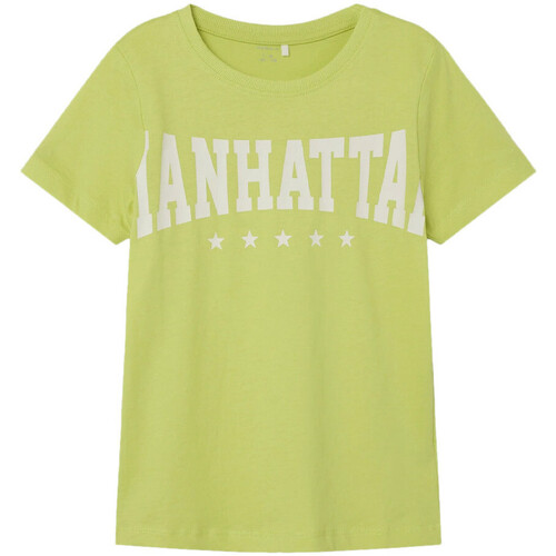 Abbigliamento Bambino T-shirt & Polo Name it 13226107 Verde