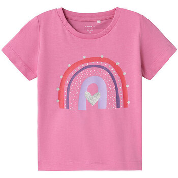 Abbigliamento Bambina T-shirt maniche corte Name it 13226024 Rosa
